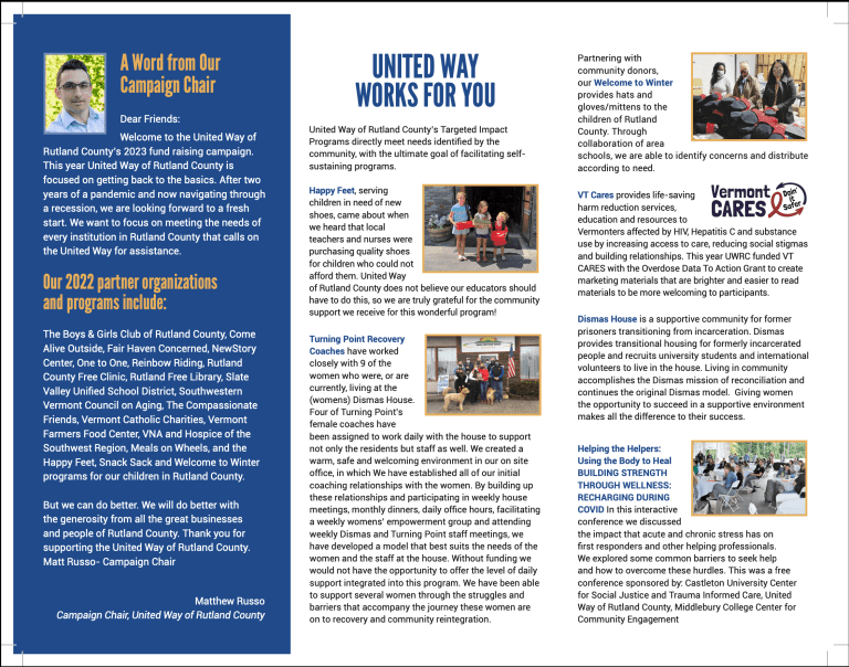 UWRC Campaign Flyer