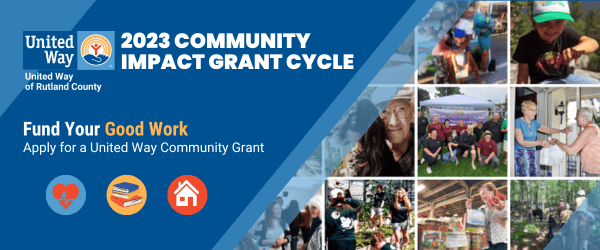 Community Grant Cycle Header with collage of partner photos